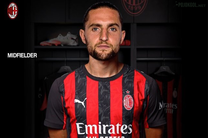 Adrien Rabiot resmi diperkenalkan sebagai rekrutan anyar AC Milan.