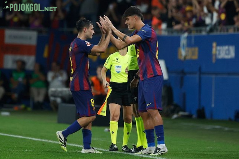 Marc Bernal masuk menggantikan Pedri di laga La Liga 2025-2026 antara Barcelona vs Valencia, Senin 15-9-2025