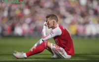 Martin Odegaard mengalami cedera saat Arsenal melawan Nottingham Forest pada 14 September 2025