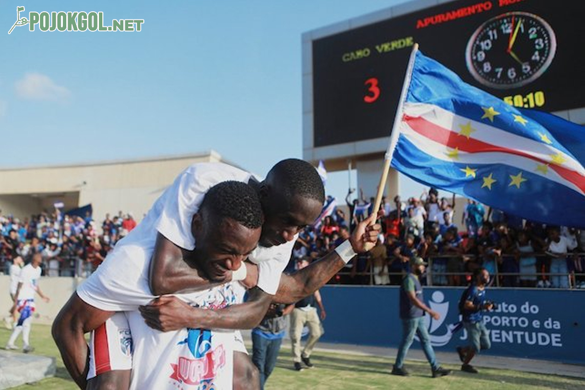 Para pemain dari Tim Nasional (Timnas) Cape Verde bersorak gembira setelah berhasil melaju ke Piala Dunia 2026.
