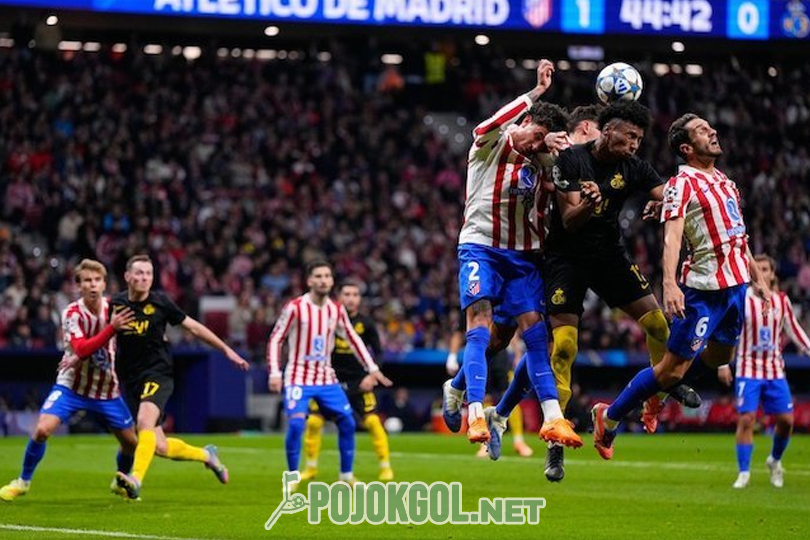 Pada 5 November 2025 di Liga Champions, terjadi perebutan bola di udara antara Promise David (pemain Union SG) melawan dua pemain Atletico Madrid, yaitu Jose Gimenez dan Koke.