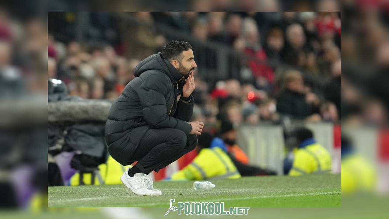 Momen Ruben Amorim saat mendampingi tim di pertandingan Liga Inggris antara Manchester United kontra Bournemouth, Selasa (16-12-2025).