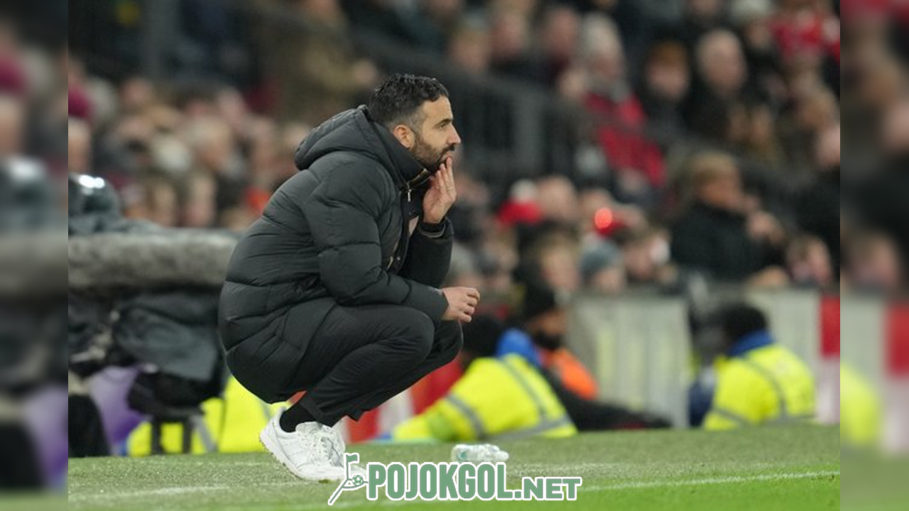 Ruben Amorim saat momen pertandingan Premier League antara Manchester United melawan Bournemouth, Selasa (16-12-2025).