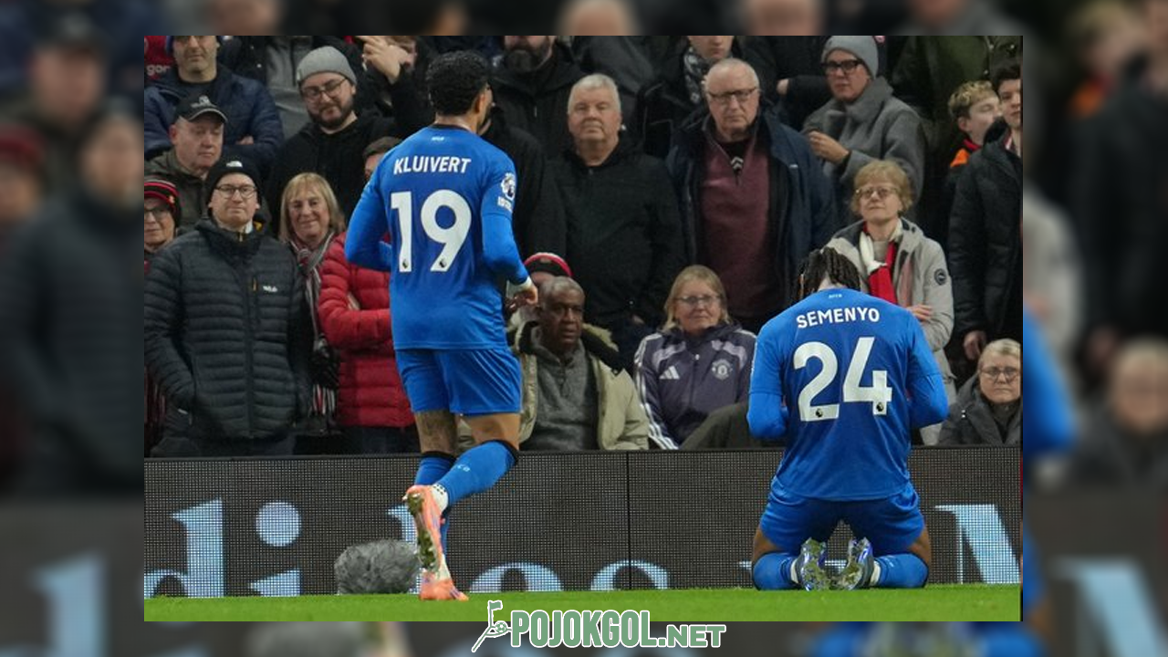 Winger Bournemouth, Antoine Semenyo (kanan), lagi ngerayain golnya ke gawang Manchester United pada Selasa (16-12-2025).