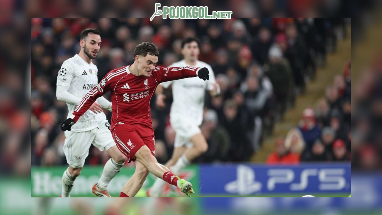 Florian Wirtz, penggawa Liverpool, sukses menyumbang gol kedua buat timnya saat duel lawan Qarabag di Liga Champions, Kamis (29-1-2026) dini hari tadi.