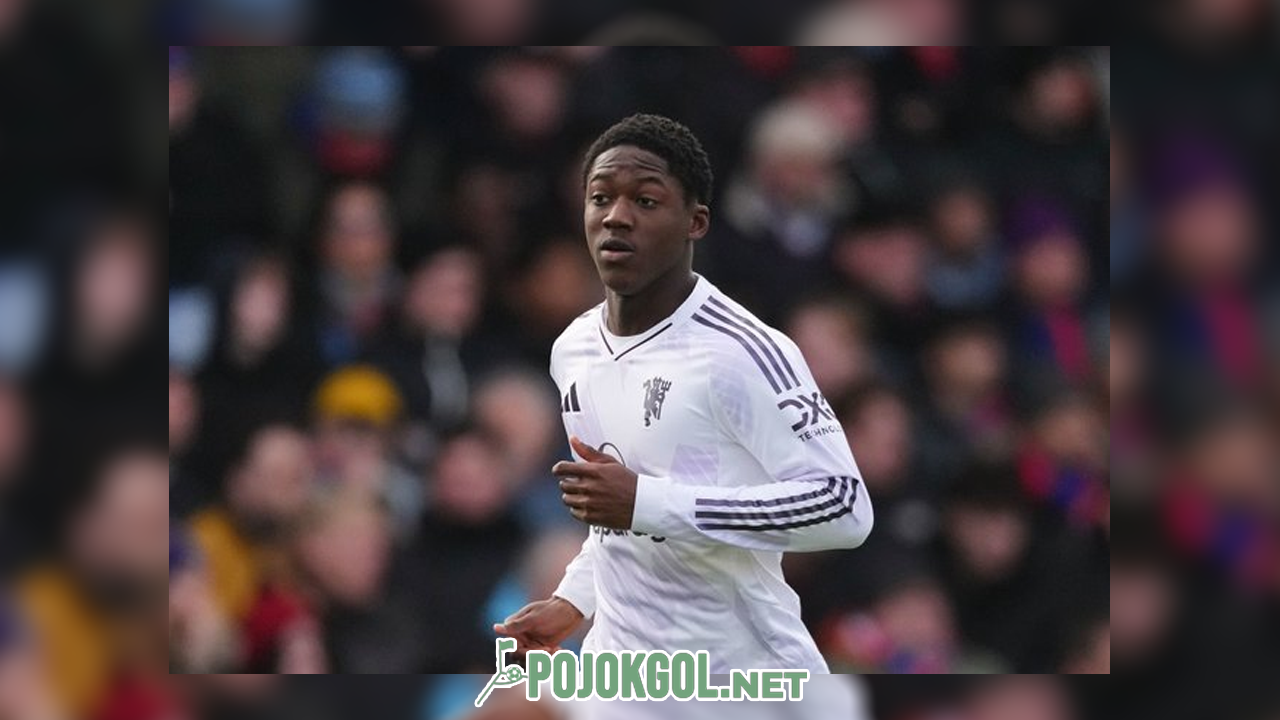 Pemain tengah andalan Manchester United, Kobbie Mainoo.