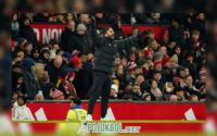 Ruben Amorim, bos Manchester United, terlihat memberikan instruksi dari pinggir lapangan saat menghadapi Wolves di Liga Inggris pada 31 Desember 2025 kemarin.