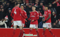 Gaya seru para pemain Nottingham Forest merayakan gol saat menjajal kekuatan Ferencvaros di Liga Europa, 30 Januari 2026 kemarin.