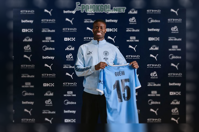 Momen Marc Guehi, bek anyar Manchester City, diperkenalkan secara resmi sebagai penggawa baru The Citizens pada 19 Januari 2026.