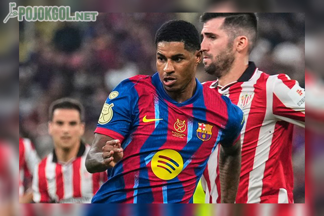 Sosok striker Barcelona, Marcus Rashford