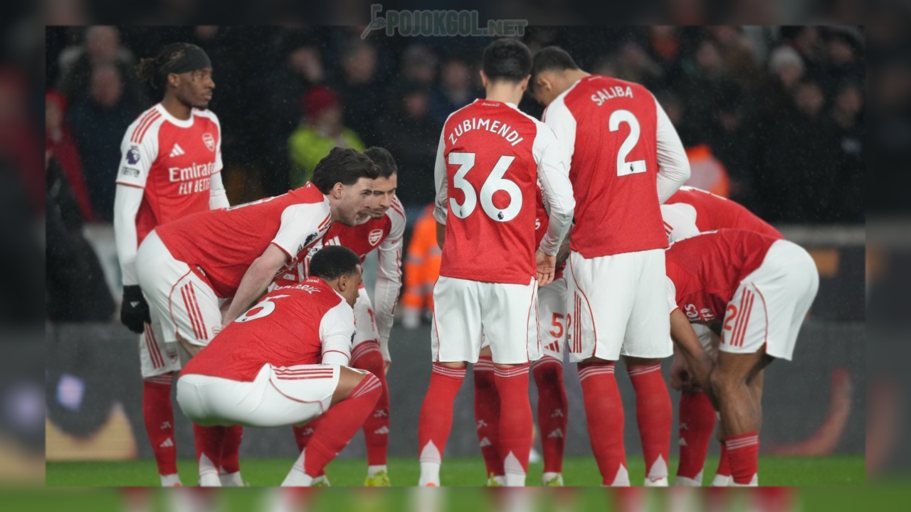 Susunan pemain Arsenal saat menghadapi Wolverhampton di Premier League, Kamis (19-2-2026).