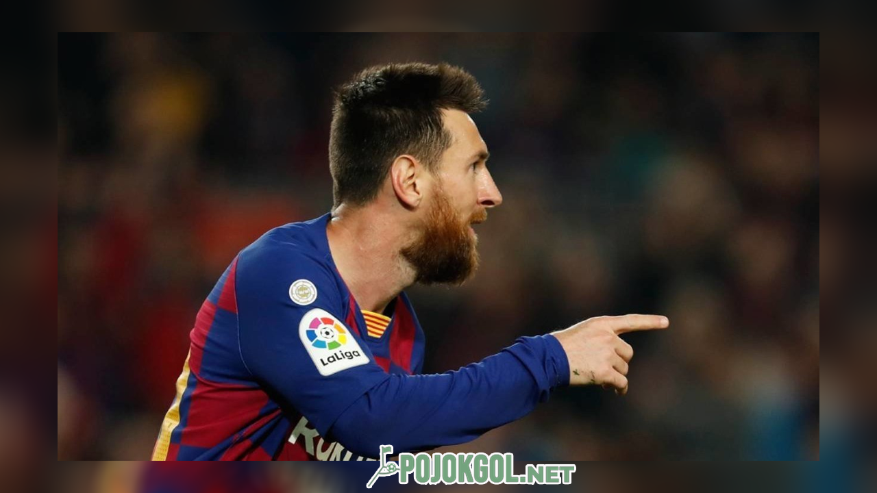 Potret Lionel Messi waktu masih berseragam Barcelona di duel La Liga kontra Valladolid yang digelar di Camp Nou, Selasa (29102019).