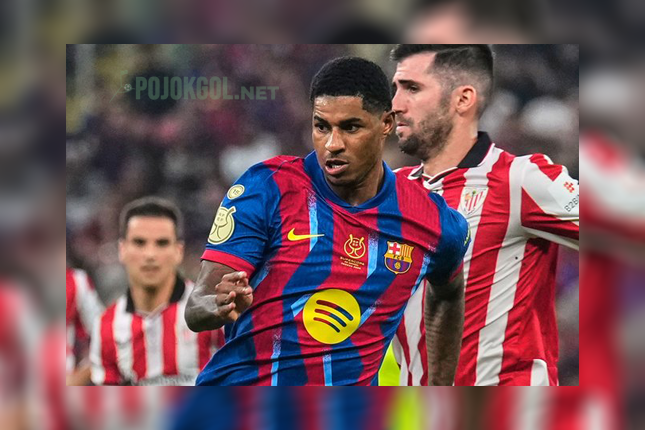 Striker andalan Barcelona, Marcus Rashford.