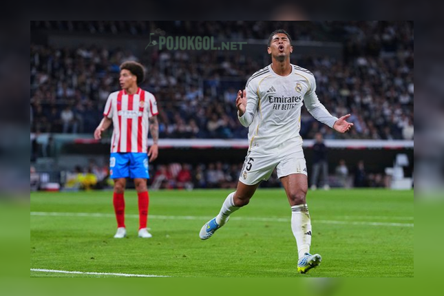 Ekspresi nyesek Jude Bellingham gara-gara nggak berhasil manfaatin peluang emas di duel Real Madrid vs Girona.