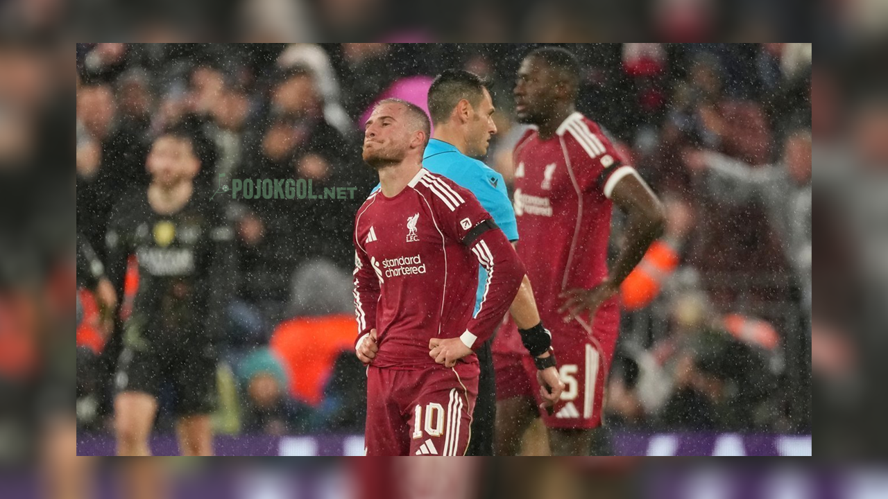 Momen Alexis Mac Allister saat beraksi di perempat final Liga Champions yang mempertemukan Liverpool dan PSG, Rabu (15 April 2026).