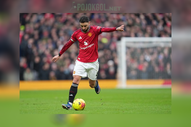Sosok pemimpin sekaligus kapten Manchester United, Bruno Fernandes.