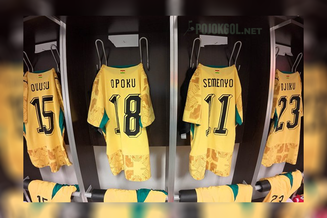 Jersey yang dipakai timnas Ghana buat gelaran Piala Dunia 2026.