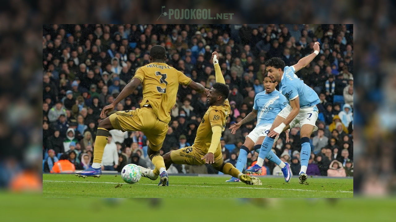 Omar Marmoush berhasil menjebol gawang lawan saat Manchester City bertemu Crystal Palace di lanjutan Liga Inggris, Kamis (14 Mei 2026).