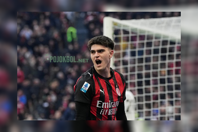 Sosok striker muda milik AC Milan, Davide Bartesaghi.