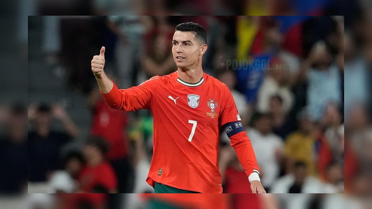 Cristiano Ronaldo, kapten sekaligus striker timnas Portugal, lagi beraksi di Kualifikasi Piala Dunia 2026 pas lawan Hungaria tanggal 14 Oktober 2025.