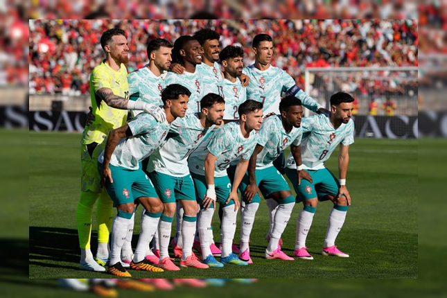 Daftar pemain inti (starting XI) timnas Portugal pas lagi tanding uji coba lawan timnas Chili.