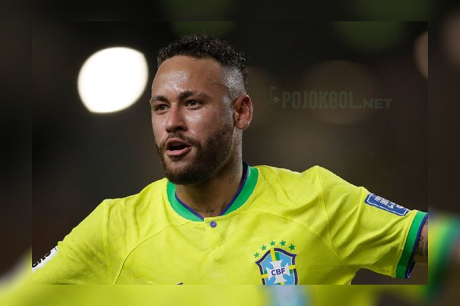 Neymar, pemain sayap andalan timnas Brasil.