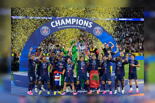 PSG resmi angkat trofi Liga Champions musim 2025-2026.